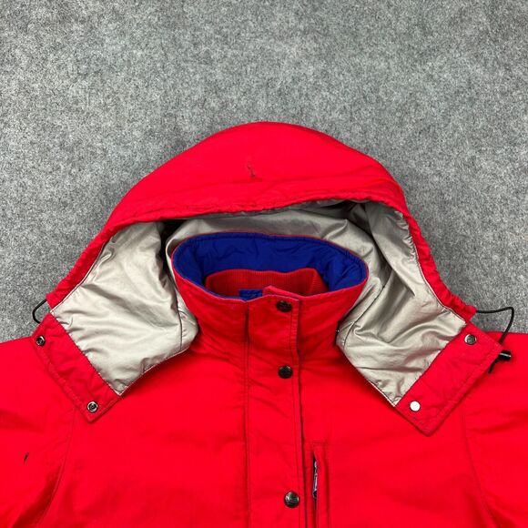 VTG LL‎ Bean Penobscot Parka Jacket Womens Small Red Outerwear Ski Winter USA - Picture 3 of 16